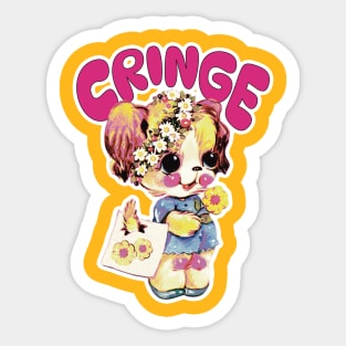 Cringe Puppy Sticker